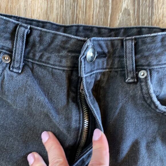 H&M Divided Black Denim Cutoff Shorts Size 4 - Picture 4 of 6